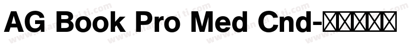 AG Book Pro Med Cnd字体转换